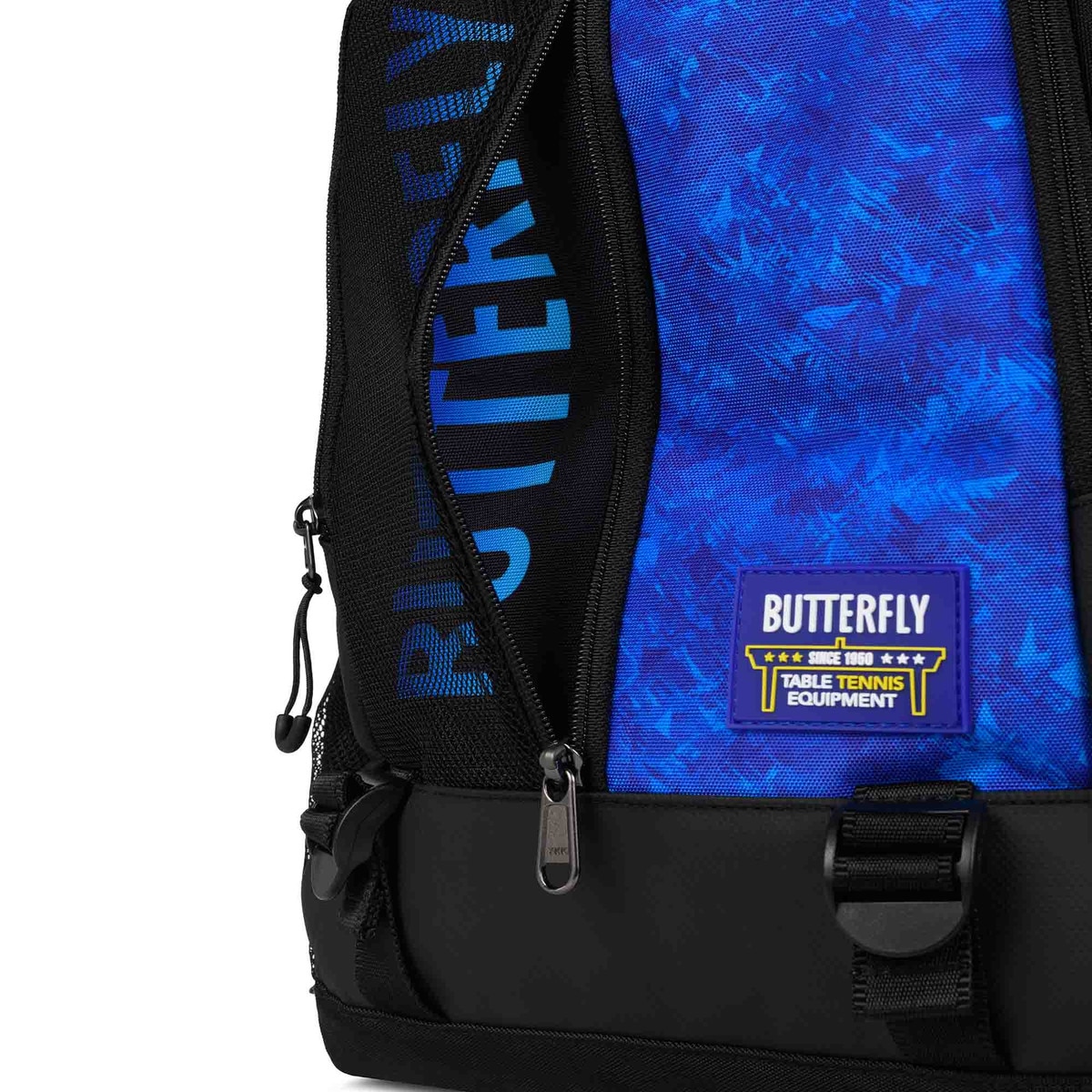 Butterfly Table Tennis Tokai Backpack - Blue - Side Mesh Pocket